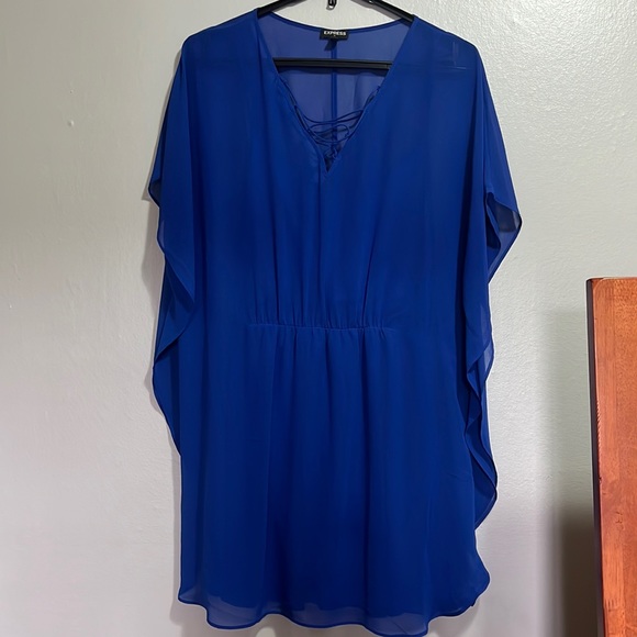Express Dresses & Skirts - Express Blue Dress Size L